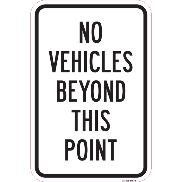 Safety Sign, 12 in Height, Aluminum, 18 in Length, 24932